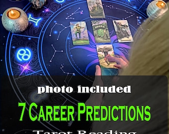 7 Career Future Predictions Tarot, Psychic Predictions, Same Hour Reading, Job Path, Money Flow, Decision Guidance. Psychic Future Insights