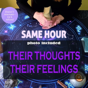 What is he/she thinking | Love tarot reading | same hour reading | same day | psychic reading | their thoughts, feelings and intentions
