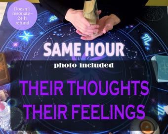 What is he/she thinking | Love tarot reading | same hour reading | same day | psychic reading | their thoughts, feelings and intentions