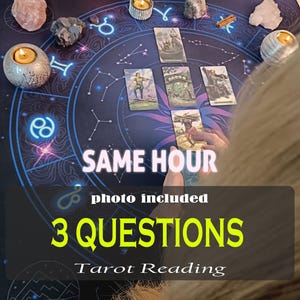 3 Fragen Lesung - Psychische Legung - Tarot Kartenlegung - Same Hour Psychic Legung - Detaillierte Tarot Kartenlegung - Sofortige Antworten
