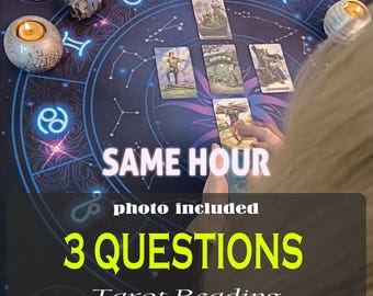 3 questions reading - psychic reading - tarot reading - same hour psychic reading - detailed tarot card reading - instant answers