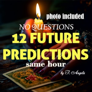 12 Zukunftsvorhersagen | Psychische Lesung | Tarot Legung | Same Hour Instant Reading | Psychische spirituelle Ratschläge | Liebe & persönliches Wachstum