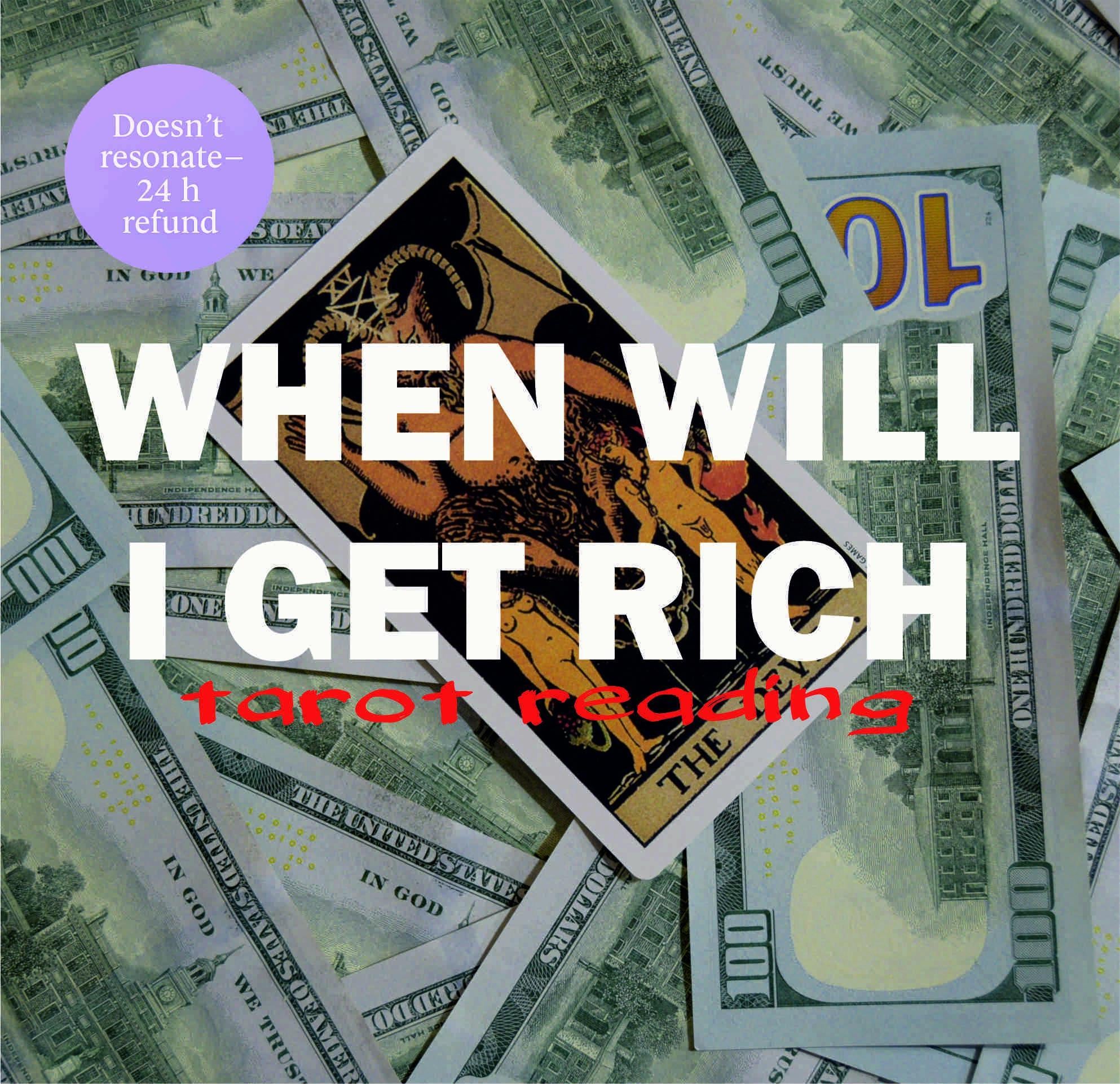 When will i get rich? - personalized 5-card tarot reading | same hour | psychic reading tarot cards | finance reading
