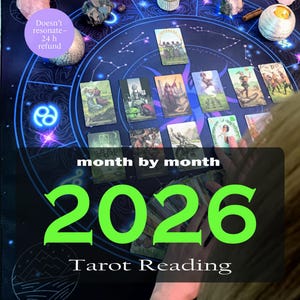 Lecture de tarot 2026 : prévisions sur 12 mois - Amour, vie et énergie - Même heure