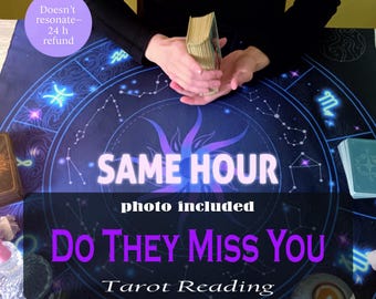 Do they miss you | Love tarot reading | psychic love reading | same hour same day | fast readings | soulmate reading | ex tarot reading |