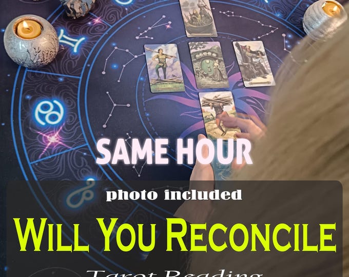 Featured listing image: Will you reconcile | will we get back together | love tarot reading | psychic love reading | same hour | same day | ex tarot reading