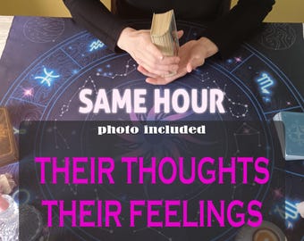 What is he/she thinking | Love tarot reading | same hour reading | same day | psychic reading | their thoughts, feelings and intentions