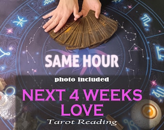 Next 4 Weeks LOVE Tarot Card Reading, Same Hour Reading, Next Month Guidance, Weekly Challenges, Weekly Advice, Psychic Reading, Same Day