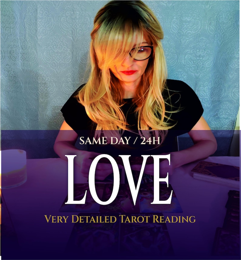 Love Tarot Reading, 6 Card Spread, Honest and No Sugarcoating image 1