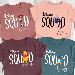 Personalized Disney Squad Shirt, Custom Disney Shirt, 2026 Disney Family Shirt, Disney Trip Shirt, Mickey & Friends Shirt, Disney Kids Shirt