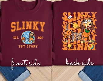 Toy Story Slinky Dog Sweatshirt, Disney Toy Story Sweater, Retro Slinky Dog Shirt, Disney Birthday Sweater, You've Got Friend in Me Tee