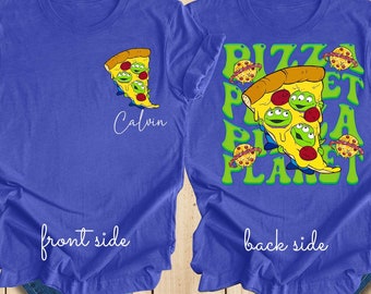 Personalized Toy Story Pizza Planet Shirt, Disney Aliens Pizza Planet Shirt, Disney Snacks Shirt, Disney Toy Story Family Tee, Alien Sweater