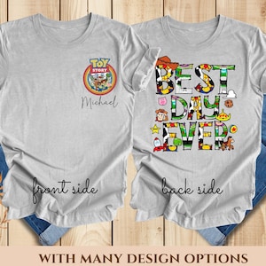 Disney Toy Story Best Day Ever Shirt, Toy Story Birthday Tee, Toy Story Group Tee, Disney Best Day Ever Shirt, Sheriff Woody and Jessie Tee