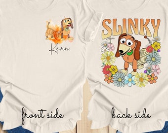 Custom Toy Story Slinky Shirt, Double Side Slinky Dog Shirt, Retro Toy Story Sweatshirt, Disney Toy Story Shirt, Toy Story Slinky Dog Tshirt