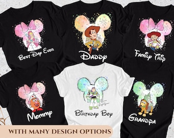 Toy Story Characters T-shirt, Toy Story Gift, Birthday Gift for Disney Fan, Disneyland Trip Family Shirt, Disney Toy Story Shirt
