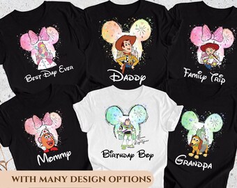 Toy Story Characters T-shirt, Toy Story Gift, Birthday Gift for Disney Fan, Disneyland Trip Family Shirt, Disney Toy Story Shirt