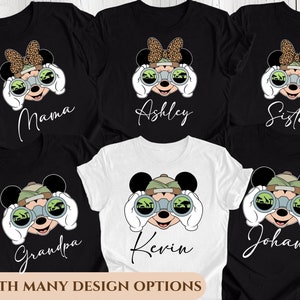 Disney Safari Shirt, Custom Mickey and Friends Safari Shirt, Disney Family Safari Trip Shirt, Animal Kingdom Shirt, Safari Mode Tee