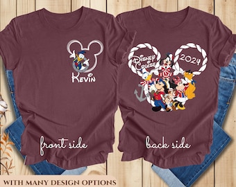 Custom Disney Cruise 2026 Shirts, 2026 Disney Family Vacation Shirts,Disney Family Matching Shirt, Let's Cruise Disney Wish, Disney Trip Tee