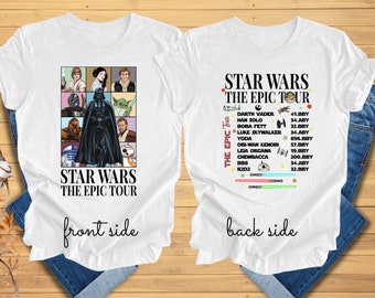 Star Wars The Epic Tour Unisex Shirt, Star Wars Dart Vader Shirt, Vintage Star Wars The Era Tour Shirt, Star Wars Shirt Characters Shirt