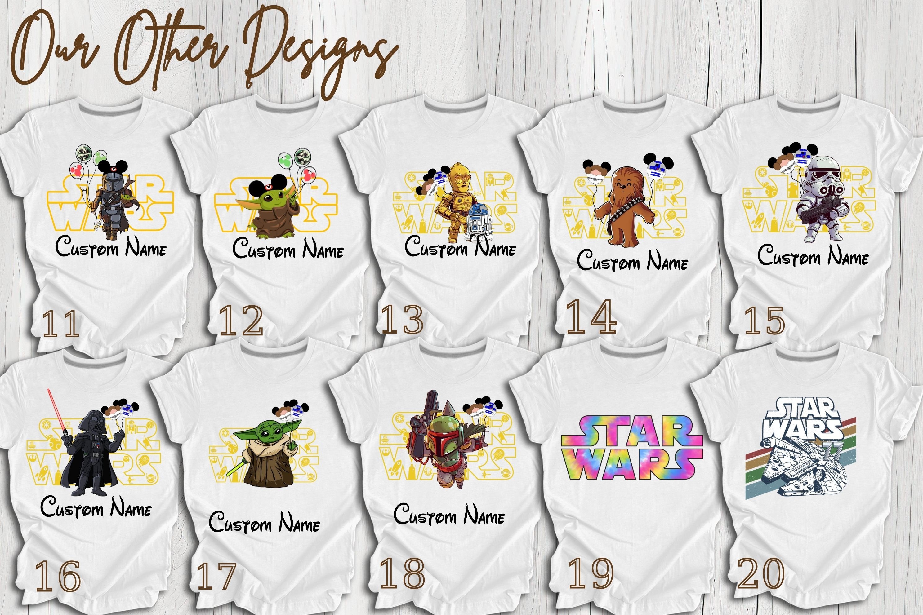 Custom Star Wars Family Shirts, Star Wars Mickey Head Shirt, Star Wars ...