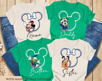 Custom Disney Cruise Shirts, 2026 Disney Cruise Squad Shirts, Disney Cruise Family Shirts, Disney Wish Shirts, Disney Pirate Shirt.