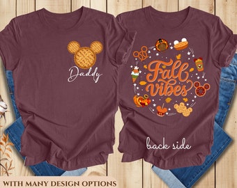 Custom Mickey and Friends Thanksgiving Shirt, Disney Characters Fall Shirt, Disney Thanksgiving Shirts, Fall Vibes Shirt , Mickey Fall Tee