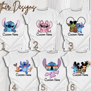 Camiseta "Aquí para los bocadillos", camiseta de Stitch, camiseta de Lilo y Stitch, camiseta de viaje a Disneyland, camiseta de viaje a Disneyworld, camiseta de Stitch para niños, vacaciones imagen 5