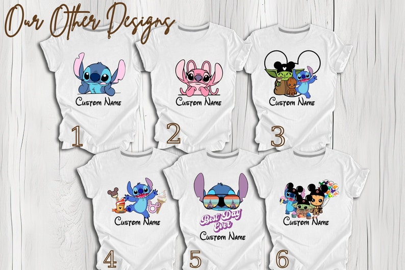 Camiseta "Aquí para los bocadillos", camiseta de Stitch, camiseta de Lilo y Stitch, camiseta de viaje a Disneyland, camiseta de viaje a Disneyworld, camiseta de Stitch para niños, vacaciones imagen 5