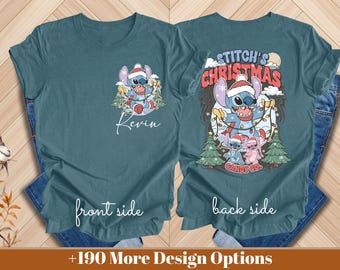 Lilo And Stitch Shirt, Lilo And Stitch Christmas, Stitch T-Shirt, Disney Christmas Shirt, Disney Sweatshirt, Christmas Shirt, Christmas Gift