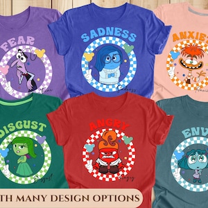Inside Out Characters Costume, Inside Out 2 Shirt, Inside Out Group Matching, Inside Out 2 Family Party, Halloween Matching Costume