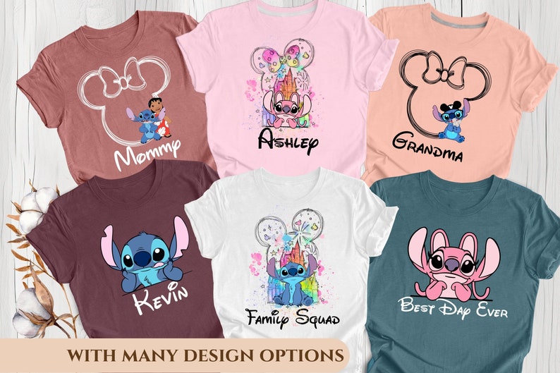 Camiseta "Aquí para los bocadillos", camiseta de Stitch, camiseta de Lilo y Stitch, camiseta de viaje a Disneyland, camiseta de viaje a Disneyworld, camiseta de Stitch para niños, vacaciones imagen 3