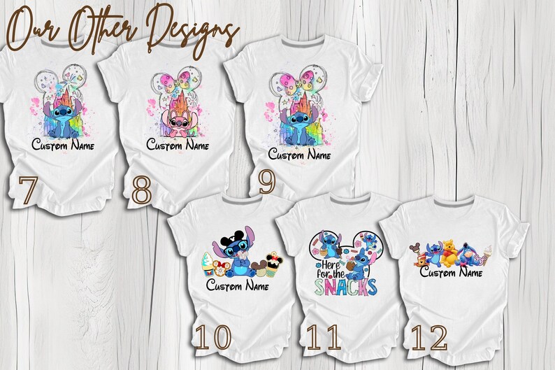 Camiseta "Aquí para los bocadillos", camiseta de Stitch, camiseta de Lilo y Stitch, camiseta de viaje a Disneyland, camiseta de viaje a Disneyworld, camiseta de Stitch para niños, vacaciones imagen 6
