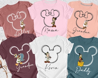 Custom Disney Animal Kingdom Shirts, Safari Family Matching Shirts, Disney Trip Shirts, Disney Birthday Shirt, Disneyworld Custom Name Shirt