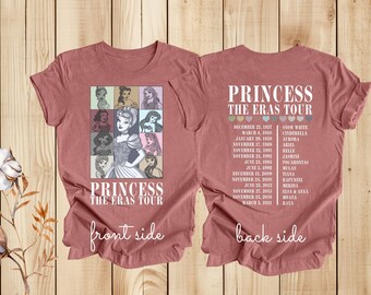 Princess Eras Tour Shirt, Disney Trip Shirt, Disney Princess Tour, Disney Girl Trip, Disney Womens Shirt, Mickey Eras Tour Shirt, Girl Kids
