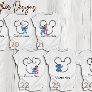 Camiseta "Aquí para los bocadillos", camiseta de Stitch, camiseta de Lilo y Stitch, camiseta de viaje a Disneyland, camiseta de viaje a Disneyworld, camiseta de Stitch para niños, vacaciones imagen 8