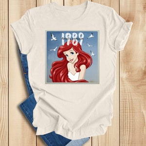 1989 Little Mermaid Comfort Colors Shirt, Disney Ariel Shirt, Disney 1989 Ariel&#39;s Version Shirt, Princess Ariel Shirt, Disneyland Shirt
