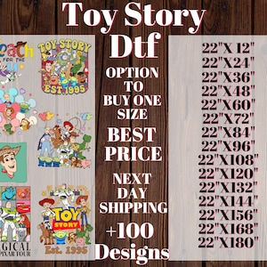 DisneyToy Story Dtf Gang Sheet, Disney Toy Story Ready To Press, Personalized Disney Toy Story Dtf, Disney Dtf Gang Sheet, Disney Hot Press.