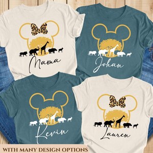 Custom Animal Kingdom Family Matching 2026 Shirts, Disney Animal Kingdom Tshirt, Hakuna Matata Shirt, Animal Kingdom Custom Name Shirts