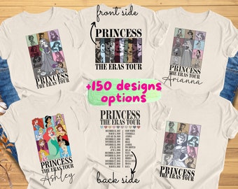 Princess Eras Tour Shirt, 2026 Disney Princess Tour Tee, Disney Princess Characters Shirt, Disney Girl Trip Shirt, Disneyland Girl Shirt