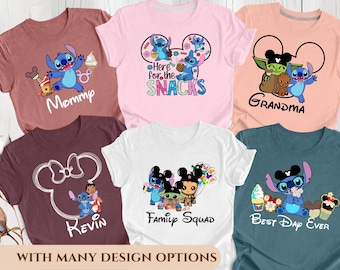 Stitch Shirt, Disney Shirt, Stitch Snacks Shirt, Stitch Balloon Shirt, Disney Snack Shirt, Disneyland Shirt, Disney Group Shirt, Stitch