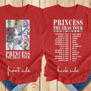 Princess The Eras Tour Shirt, Princess Tour Shirt, Vintage Disney Shirt, Disney Princess Shirt, Princess Eras Tour Shirt, Girls Trip Shirt.