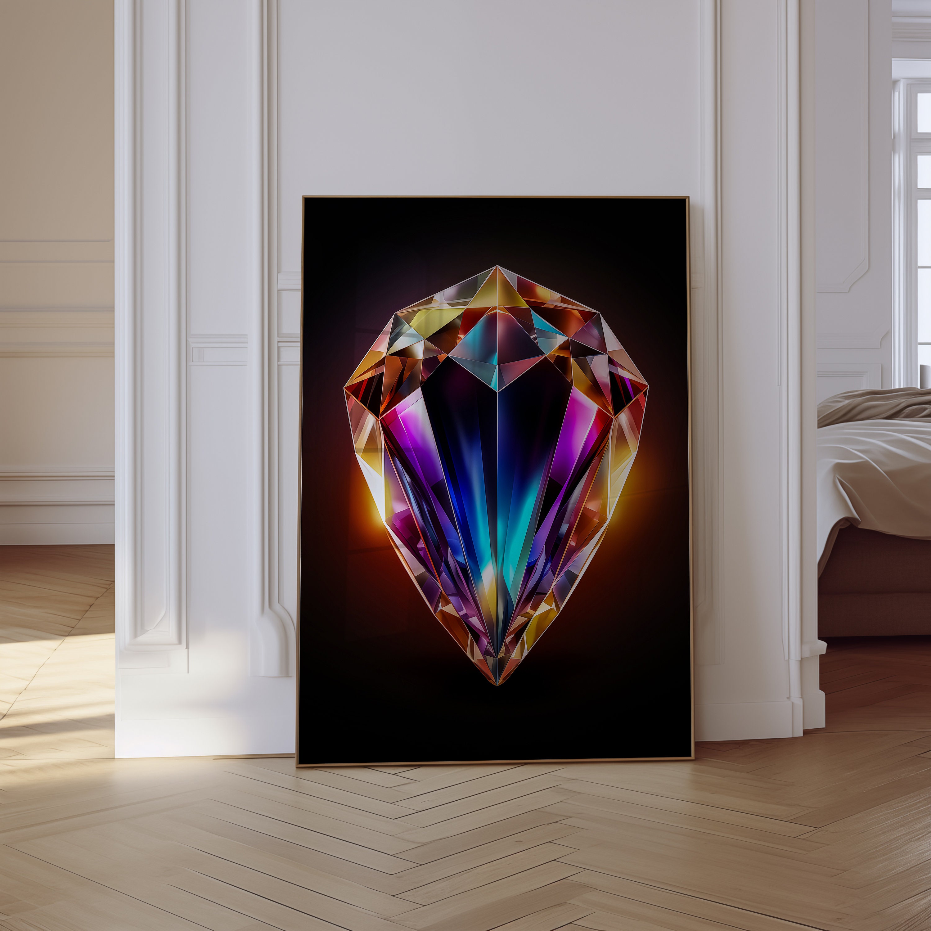 Diamond Art Kits for Adults Beginners Kids, Wall Painting, DIY Full Drill  Diamond Painting Kits with Gem Crystal Home Wall Decor 12x16 Inch A13 