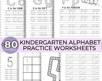 Hoja de trabajo de rastreo alfabético Alfabeto en minúsculas para preescolar imprimible Práctica de escritura a mano Hoja de trabajo de rastreo de letras para jardín de infantes