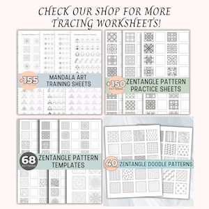Mandala Pattern Practice Sheet Mandala Pattern Template Training Sheets ...