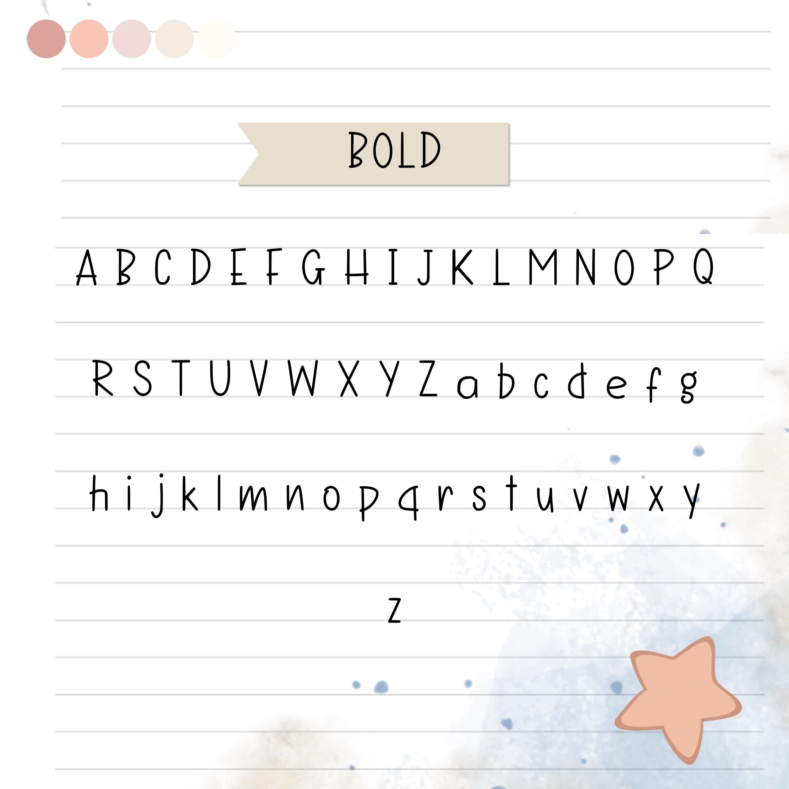 Simple Handwritten Font, Cute Neat Font for Student Note Taking ...