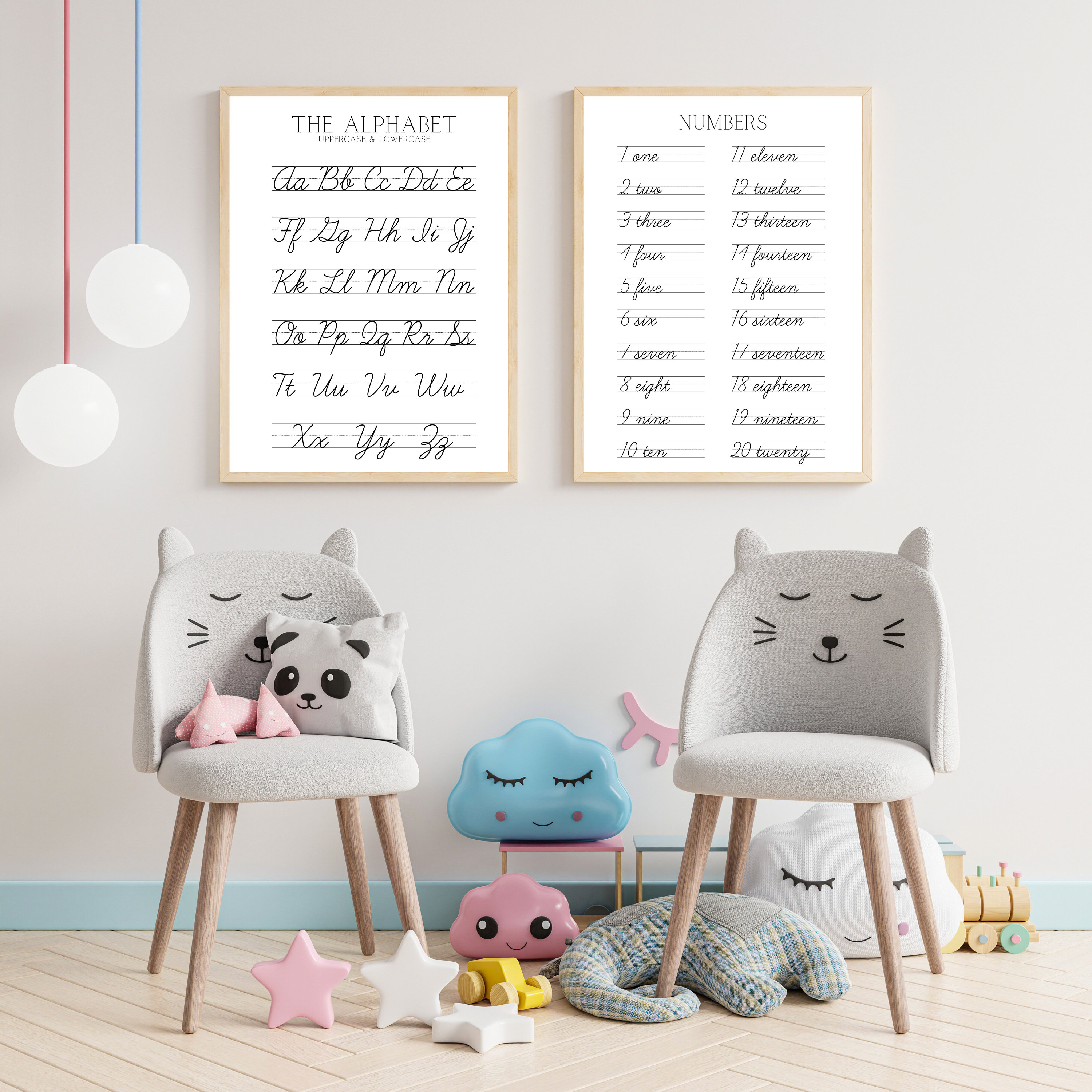Cursive Writing Chart Poster, Cursive Alphabet Poster, Cursive Chart ...