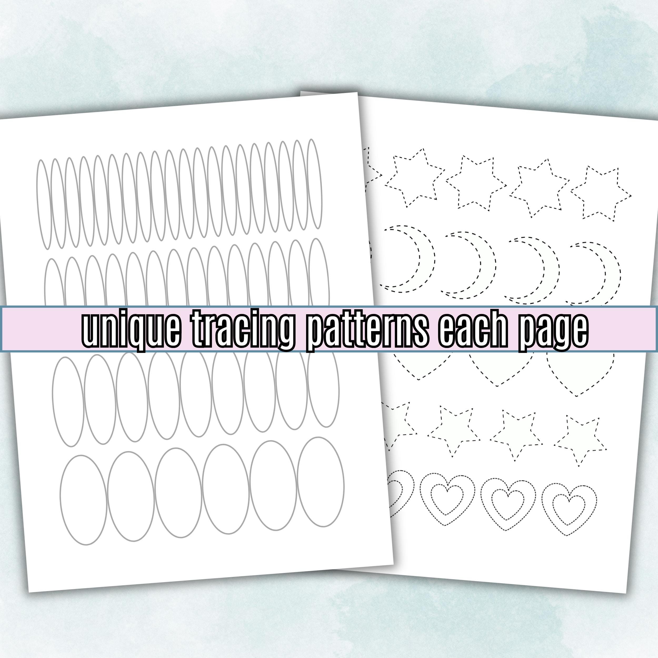 Steady Hand Practice Sheets, Printable Drawing Worksheet, Basic Stroke ...