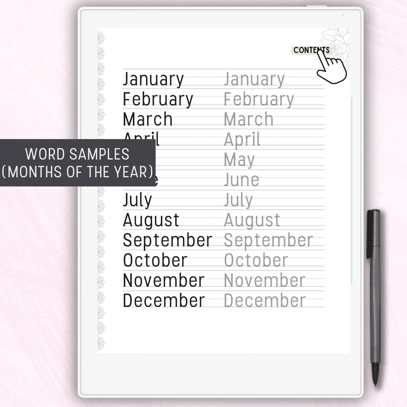 Supernote Handwriting Practice Worksheets Supernote Tracing Sheets ...