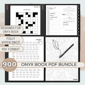 Onyx Boox Templates Bundle: Daily Planner, Games Puzzles Sudoku Word Search Maze, Handwriting Cursive Practice, Tracing Onyx Boox Tab Ultra