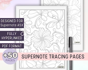 Supernote Tracing Pages Supernote Templates Mindfulness Tracing books Mindfulness Activity Supernote A6X Supernote A6X2 Nomad